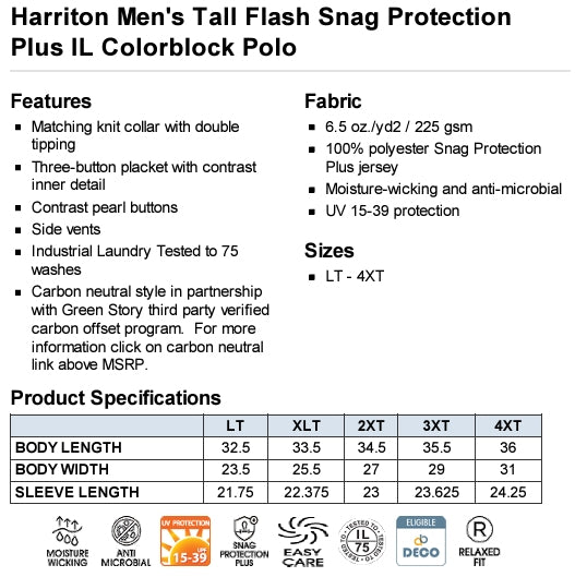 Juicy Roger TALL Flash Colorblock Polo