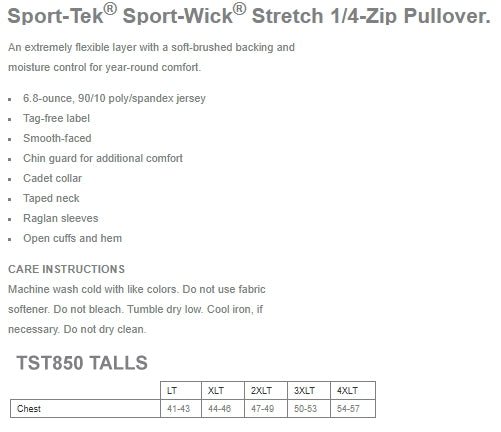 Juicy Roger TALL Sport-Wick 1/4-Zip