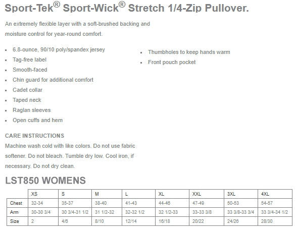 Juicy Roger Womens Sport-Wick 1/4-Zip