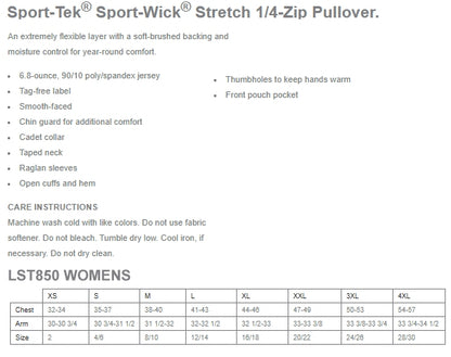 Juicy Roger Womens Sport-Wick 1/4-Zip